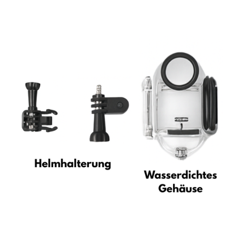 Wasserdichtes Gehäuse + Helmhalterung